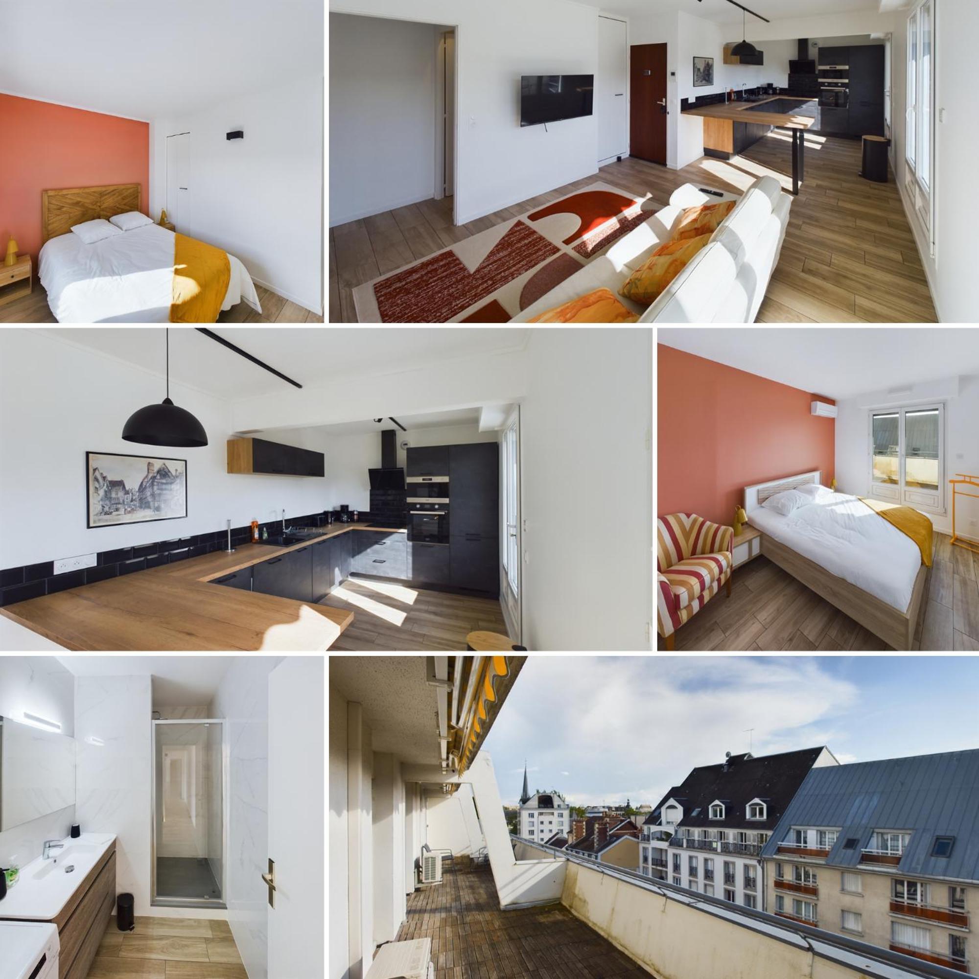 Appartement Le Panorama Premium - Superbe Vue à Troyes Extérieur photo